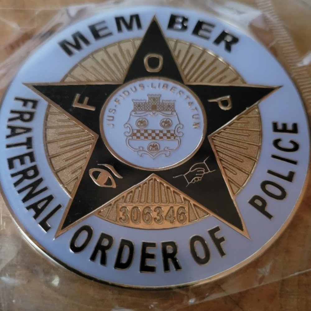 Vintage F O P DECAL/BADGE New Old Stock Fraternal Order